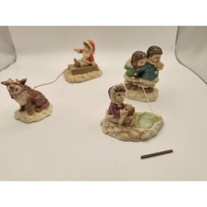 Vtg House of Lloyd Christmas Around The World Artic Antics 1993 Four Figurines